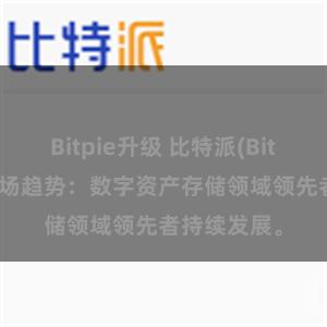 Bitpie升级 比特派(Bitpie)钱包市场趋势：数字资产存储领域领先者持续发展。