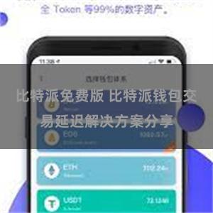 比特派免费版 比特派钱包交易延迟解决方案分享