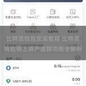 比特派钱包安装教程 比特派钱包链上资产追踪功能全解析